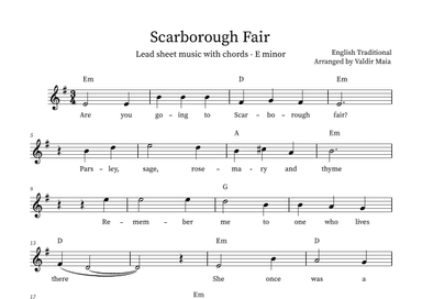 Scarborough Fair (arr. Valdir Maia)