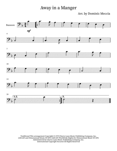 Away In A Manger (arr. Dominic Meccia)