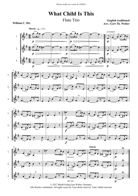 What Child Is This (arr. Gert Th. Walter)