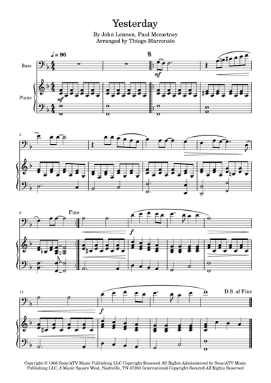 Yesterday (arr. Thiago Marconato)
