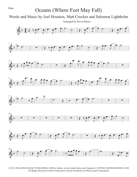 Oceans (Where Feet May Fail) (arr. Kevin Busse)