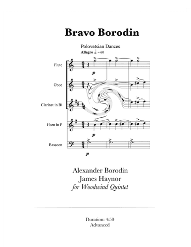 Bravo Borodin for Woodwind Quintet (arr. James Haynor)