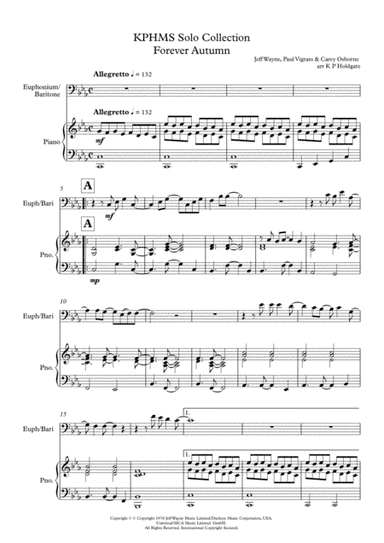 Forever Autumn (arr. Kevin P Holdgate)