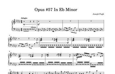 Opus #57 In Eb Minor
