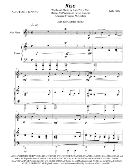 Rise (arr. James M. Guthrie, ASCAP)