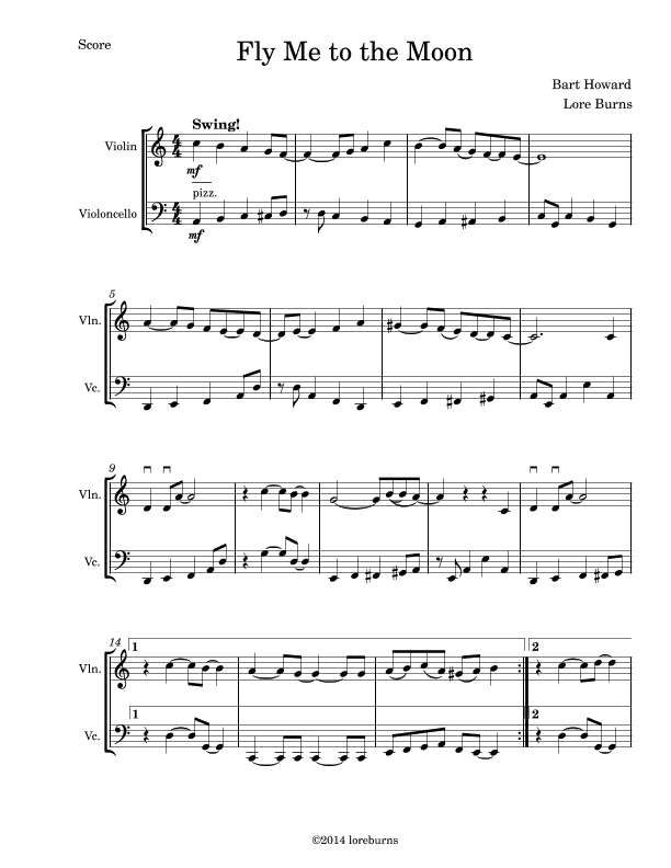 Fly Me To The Moon (in Other Words) (arr. Lore Burns)