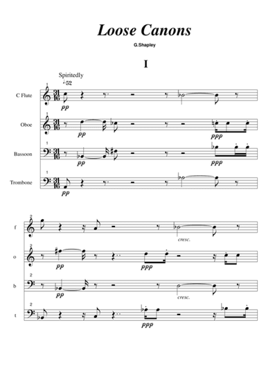 Loose Canons (for small ensemble)