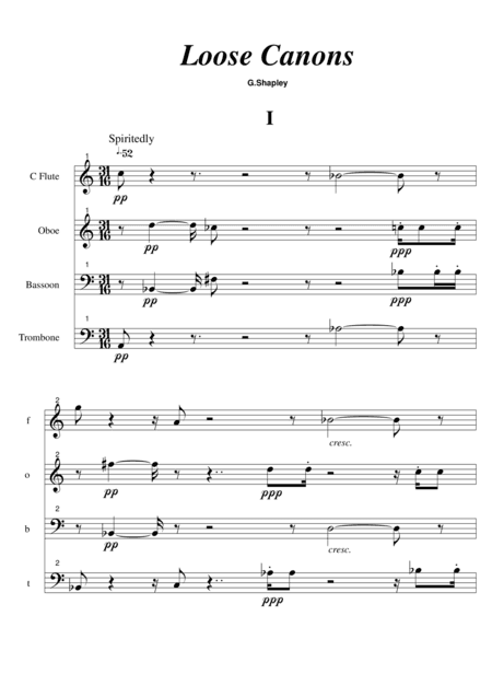 Loose Canons (for small ensemble)