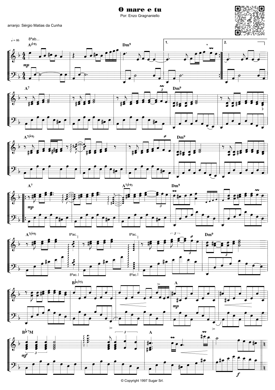 O Mare E Tu (arr. Sérgio Matias da Cunha)