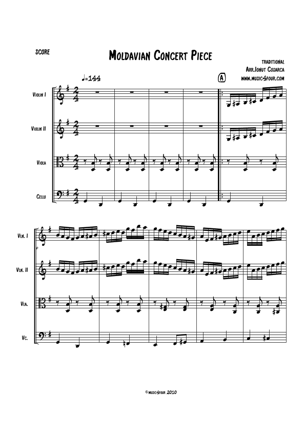 Moldavian Concert Piece (arr. Ionut Cosarca)