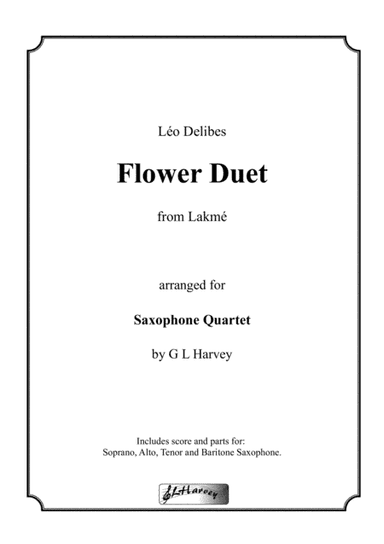Flower Duet for Saxophone Quartet (arr. G L Harvey)