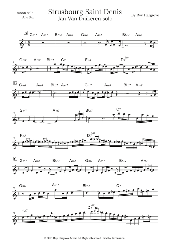 Strasbourg / St. Denis (arr. moon salt)