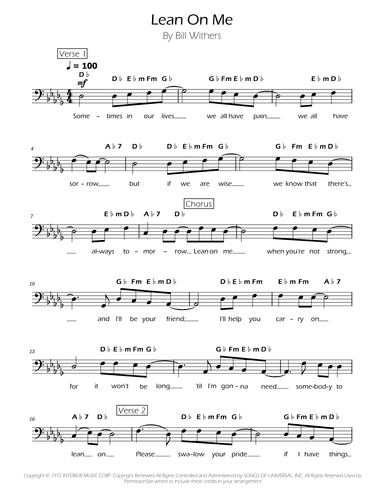 Lean On Me (arr. Ygor Nunes)