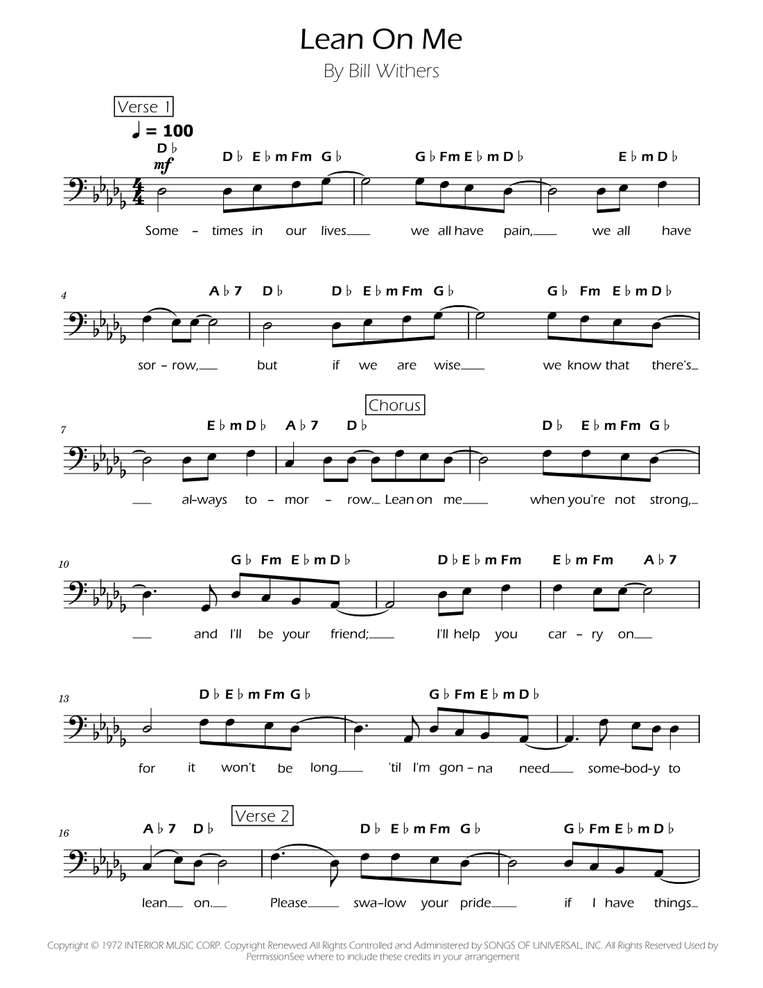 Lean On Me (arr. Ygor Nunes)