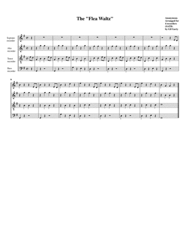 The flea waltz = Der Flohwalzer = (arr. Gil Garty)