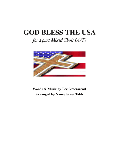 God Bless The U.S.A. (arr. Nancy Frese Tabb)