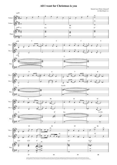 All I Want For Christmas Is You (arr. Sidnei Borgani)