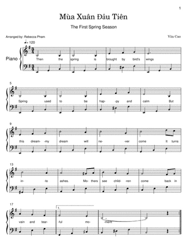 The First Spring Season (arr. Rebecca Pham)