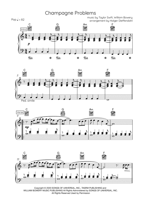 Champagne Problems (arr. Holger Dieffendahl)