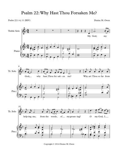 Psalm 22: Why Hast Thou Forsaken Me