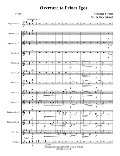 Overture to Prince Igor (arr. Gary Bricault)