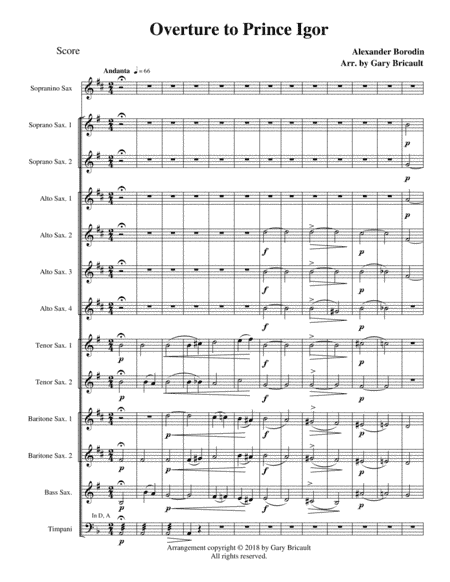 Overture to Prince Igor (arr. Gary Bricault)