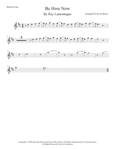 Be Here Now (arr. Kevin Busse)