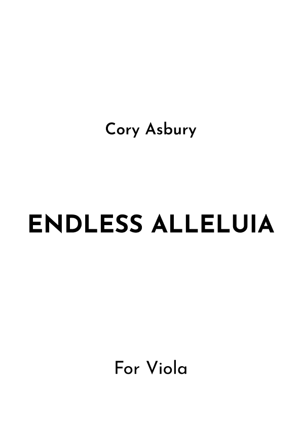 Endless Alleluia (arr. Jireh J.)
