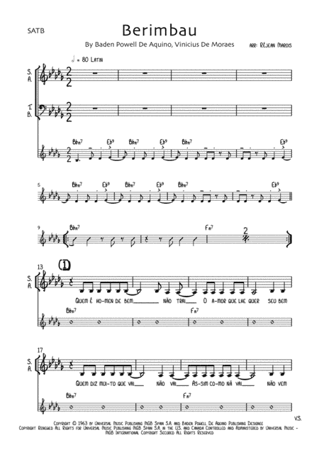 Berimbau (arr. Réjean Marois)