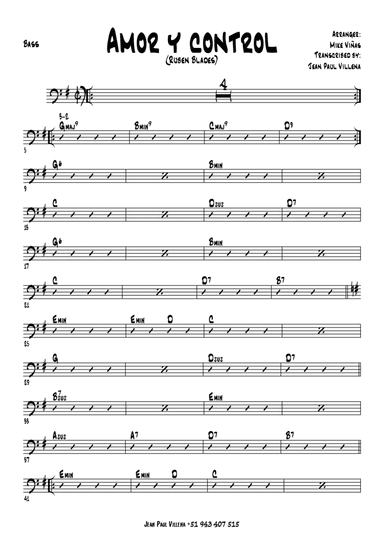 Amor Y Control (arr. Valentina Ruiz)