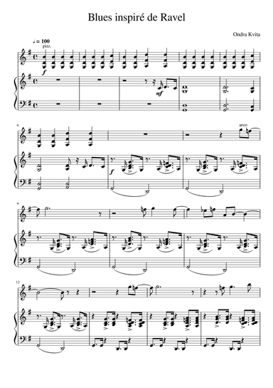 Blues inspiré de Ravel