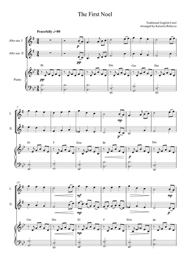 The First Noel (arr. Kaiserin Rebecca)