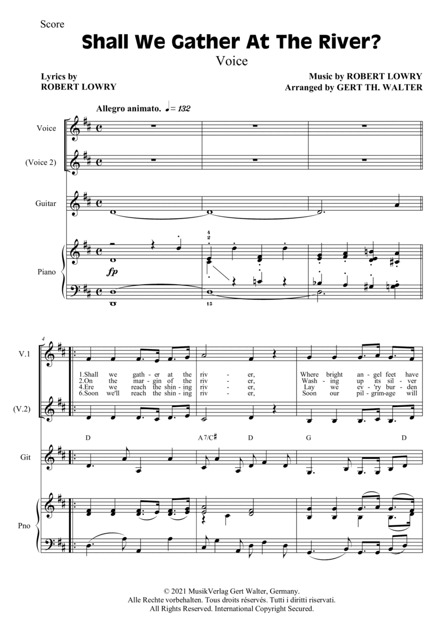 Shall We Gather At The River (arr. Gert Th. Walter)