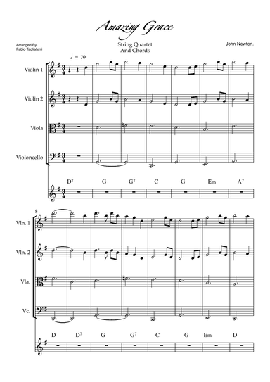Amazing Grace (arr. Fabio Tagliaferri)