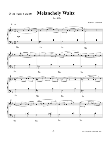 Melancholy Waltz, easy jazz