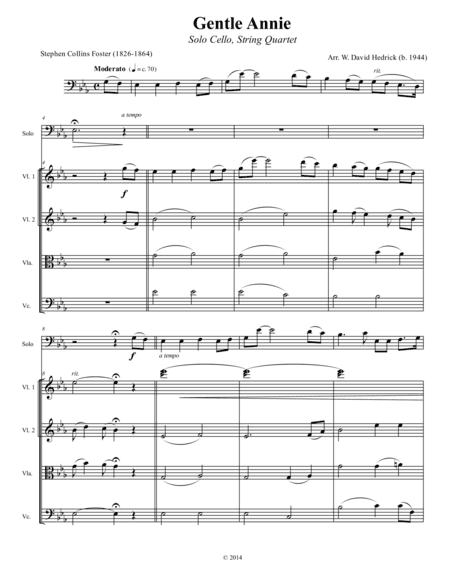 Gentle Annie (arr. W. David Hedrick)