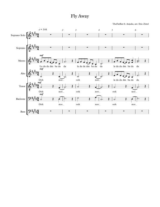 Fly Away (arr. Eric Zittel)