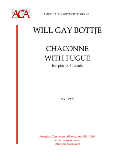 [Bottje] Chaconne With Fugue