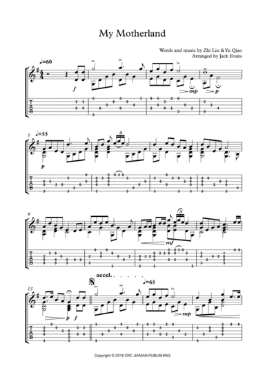 My Motherland (arr. Evans, Jack)