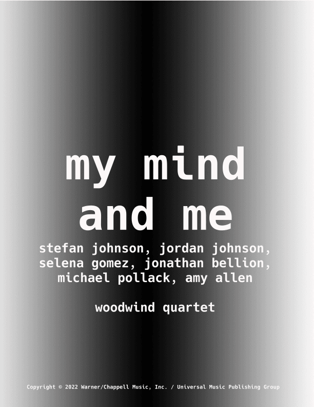 My Mind & Me (arr. Jeff Tincher)