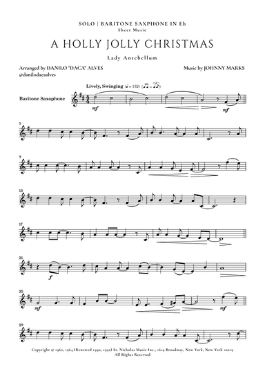 A Holly Jolly Christmas (arr. Danilo “Daca” Alves)