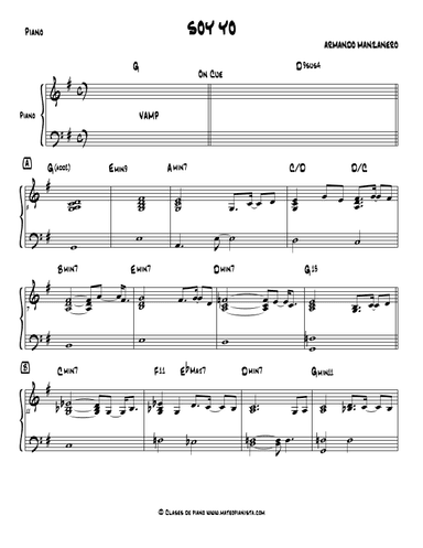 Soy Yo (arr. Mateo Aguilar)
