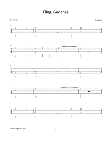 Flieg, Gedanke (arr. Bettina Schipp)