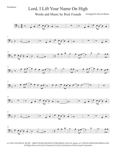 Lord, I Lift Your Name On High (arr. Kevin Busse)