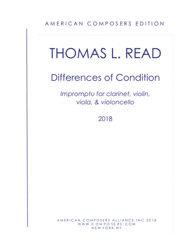 [Read] Differences of Condition