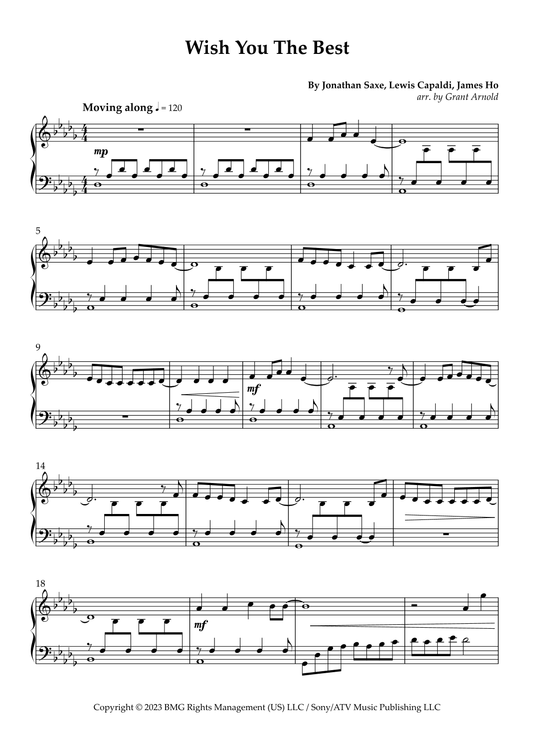 Wish You The Best (arr. Grant Arnold)