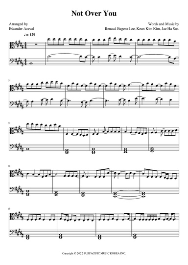 Not Over You (arr. Eskander Aceval)