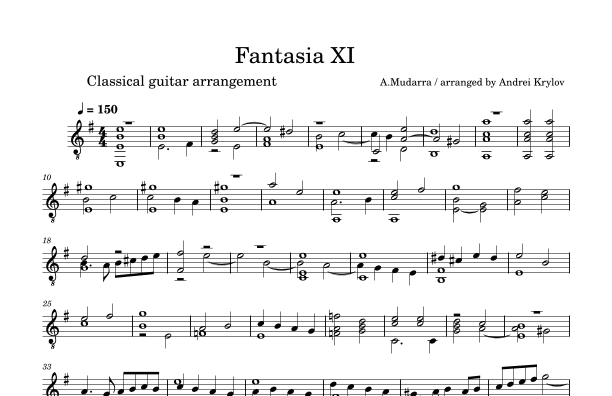 Fantasia XI (arr. Andrei Krylov)