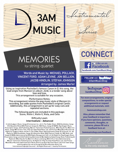 Memories (arr. James Marler)