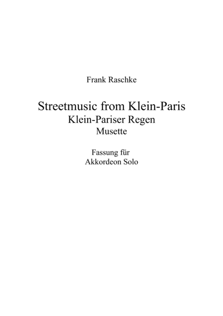 Klein-Pariser Regen - Musette